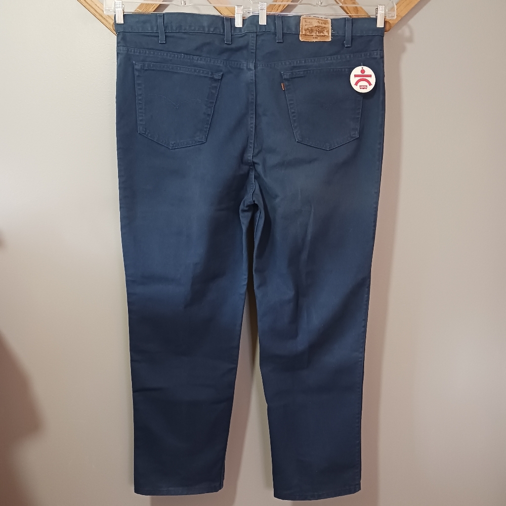 NWT Levis Strauss 540 Relaxed Fit Blue Twill Cotton Denim Jeans 50x32